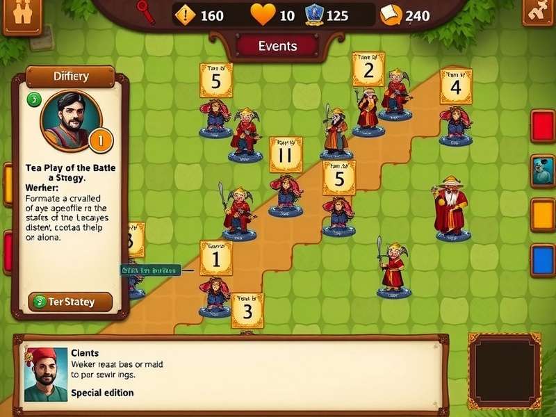 Tea Tacticians gameplay screenshot showing strategy interface
